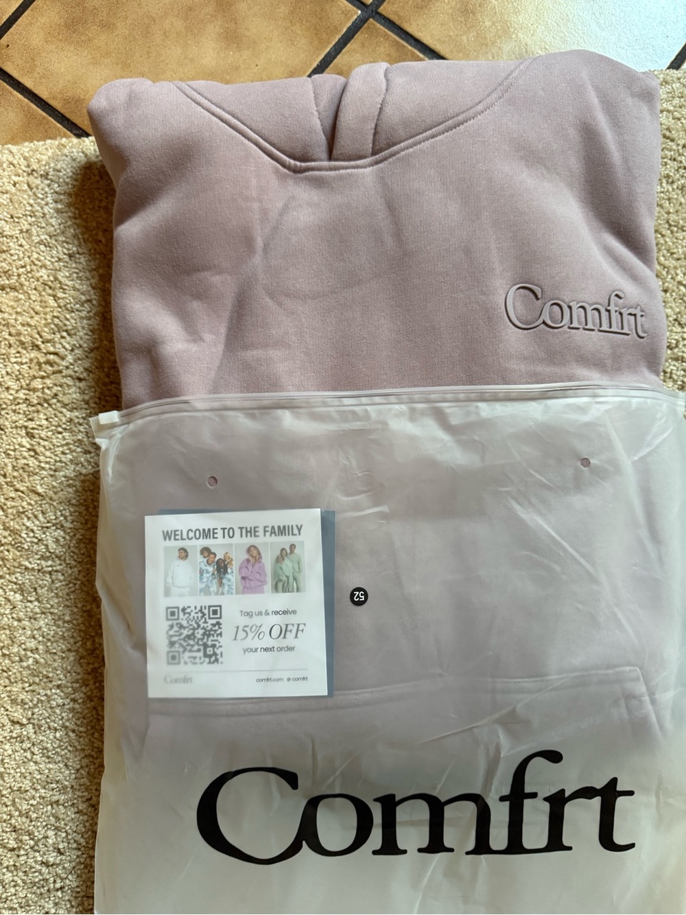 Comfrit Women's Dusty Rose Pullover Hoodie